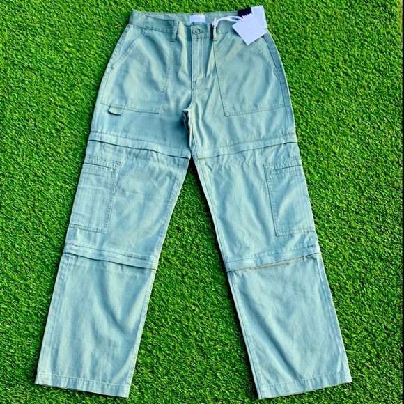 PISTOLA Cargo Aiden Zip Off Pants * Shorts * Capris GREEN size 28 - Picture 5 of 9